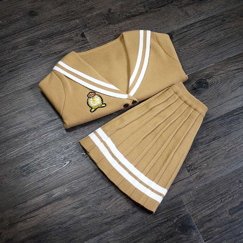 セーラー服 クラシックセーラー風 カーディガン&スカートセット