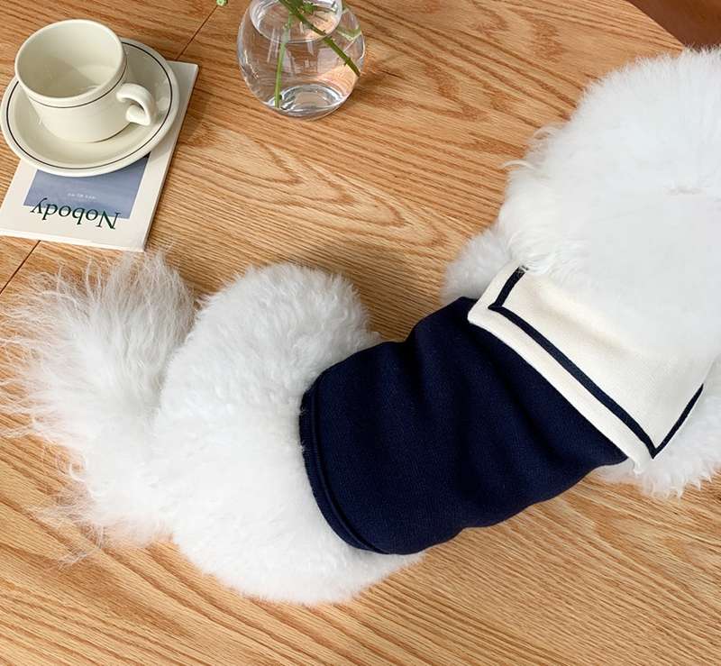 セーラー服 ペット用セーラー風おしゃれニットウェア