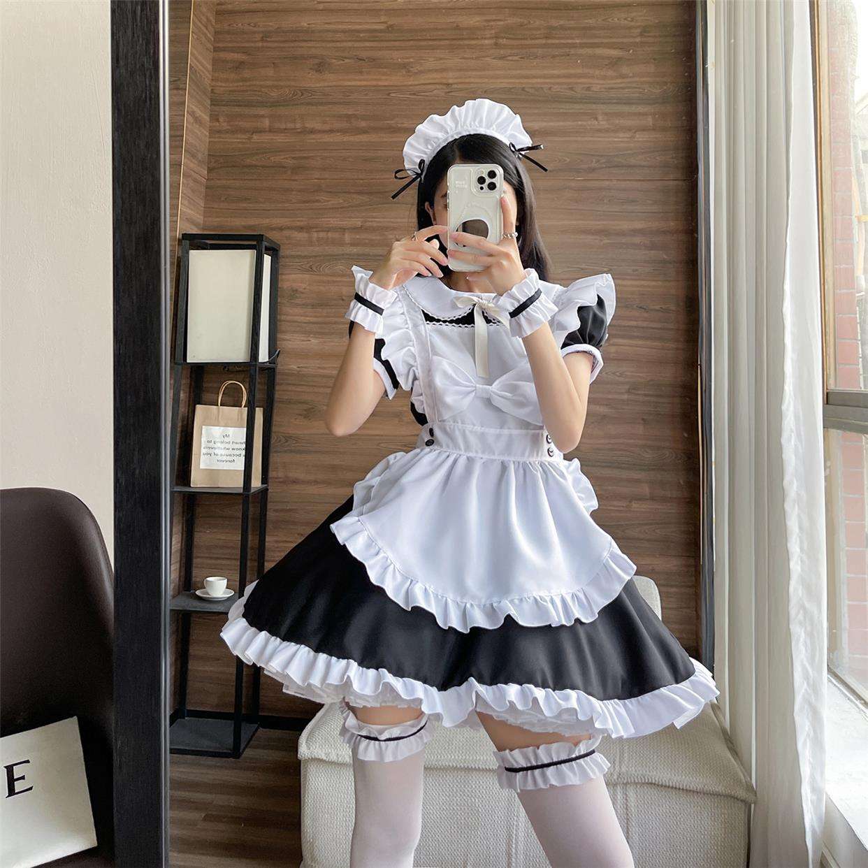 セーラー服 ふりふりメイド服コスチューム セット