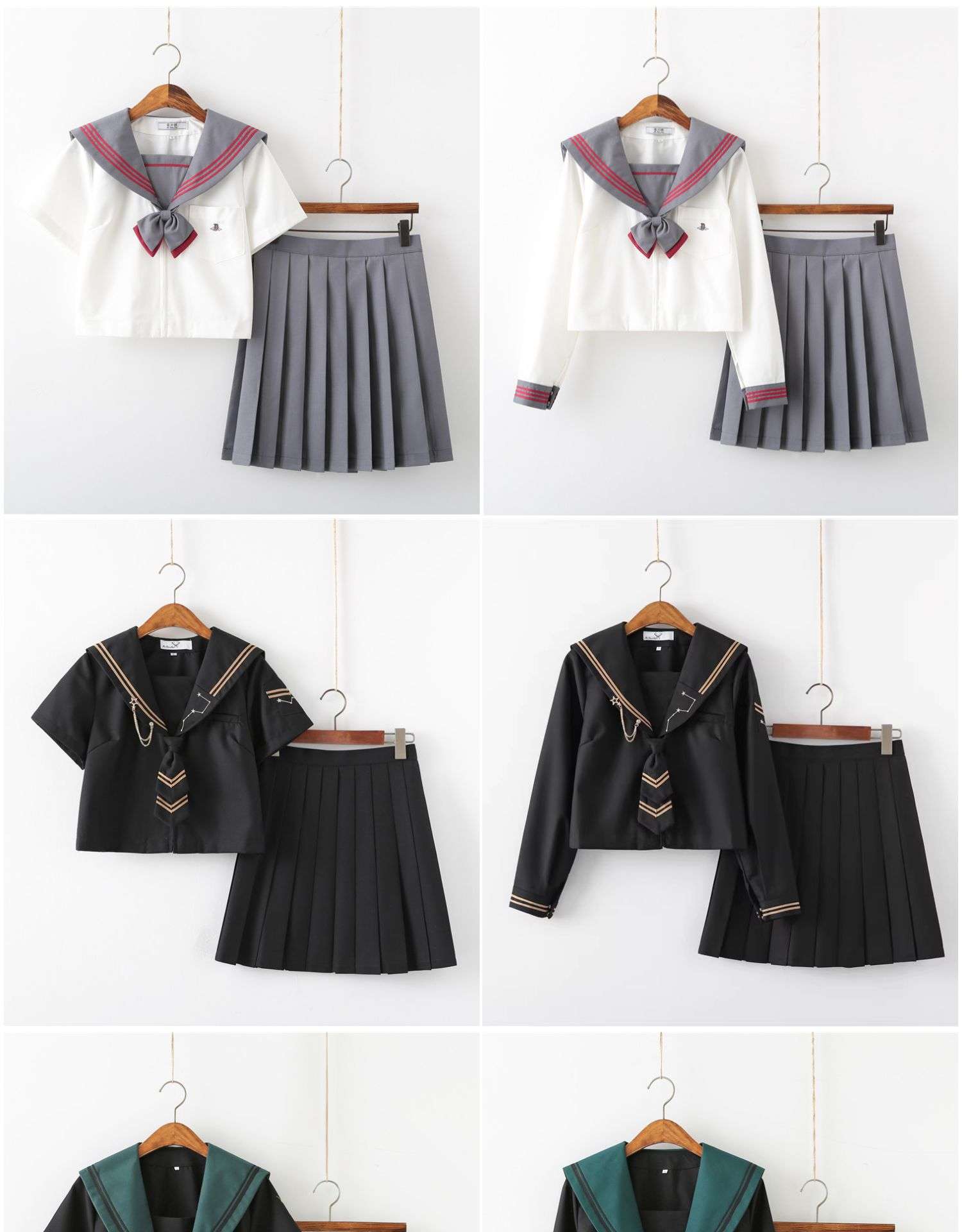 セーラー服 学生風 コスプレ衣装セット