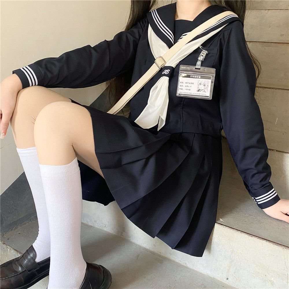 セーラー服 クラシック ネイビー&ホワイト