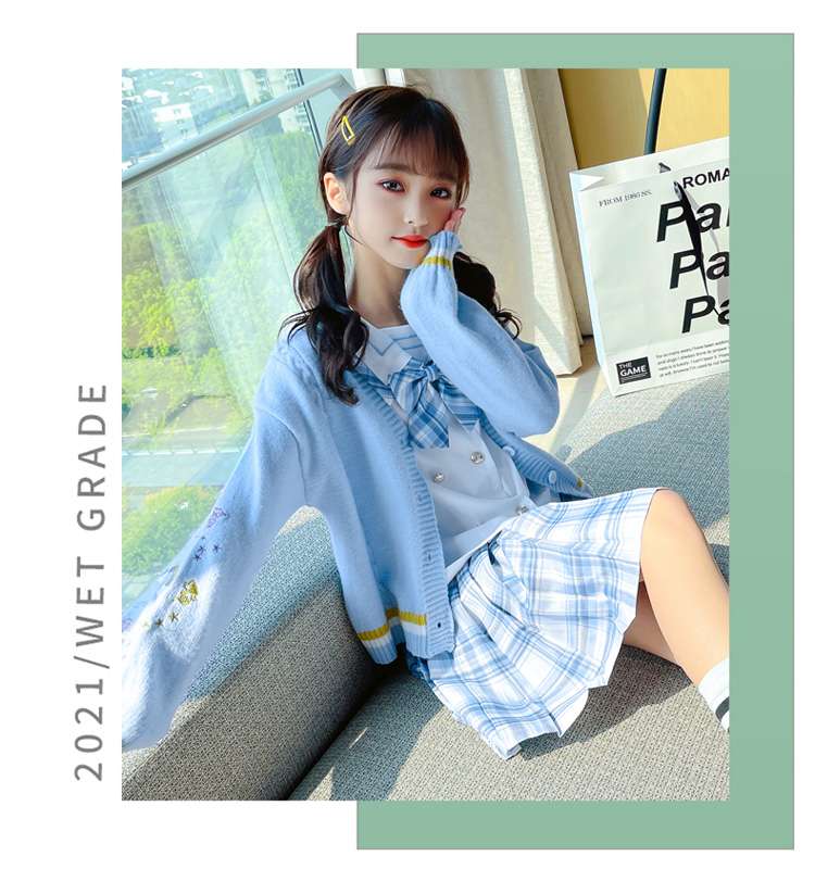 セーラー服 パステルカラー セーラー風 カーディガンセット