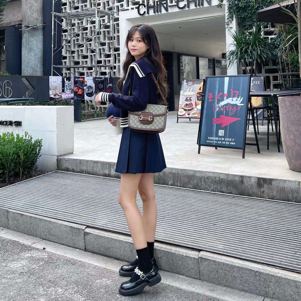 セーラー服 ネイビーセーラー風カーディガン