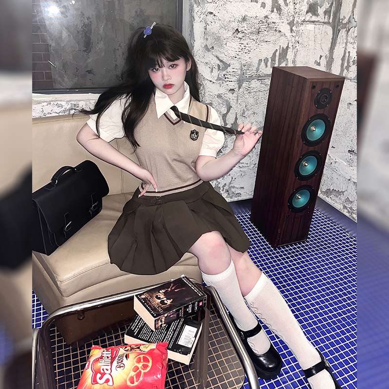 セーラー服 学園風ベストスタイルセーラー制服