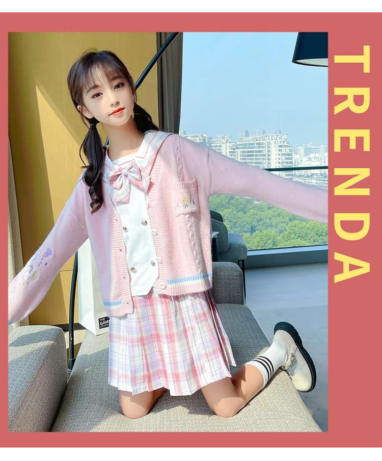 セーラー服 パステルカラー セーラー風 カーディガンセット