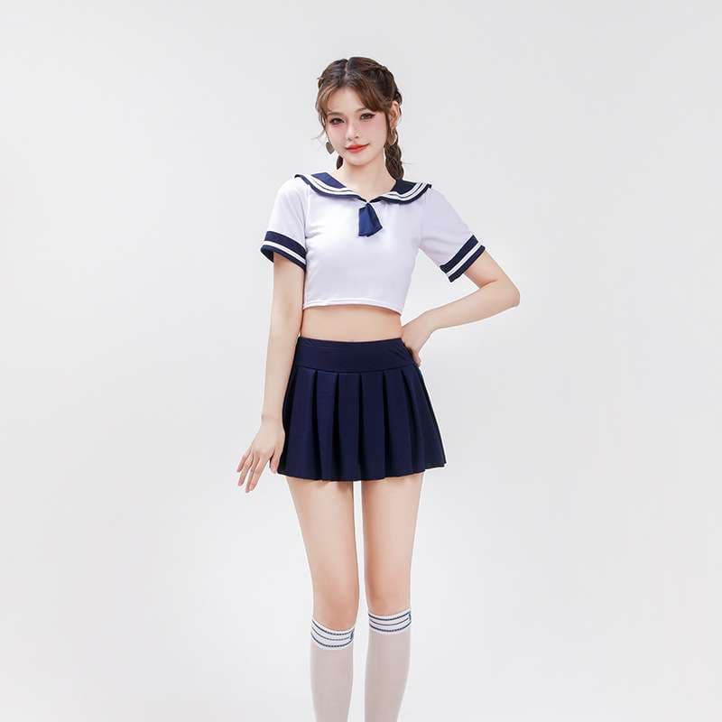 セーラー服 清楚系セーラー風コスプレ水着
