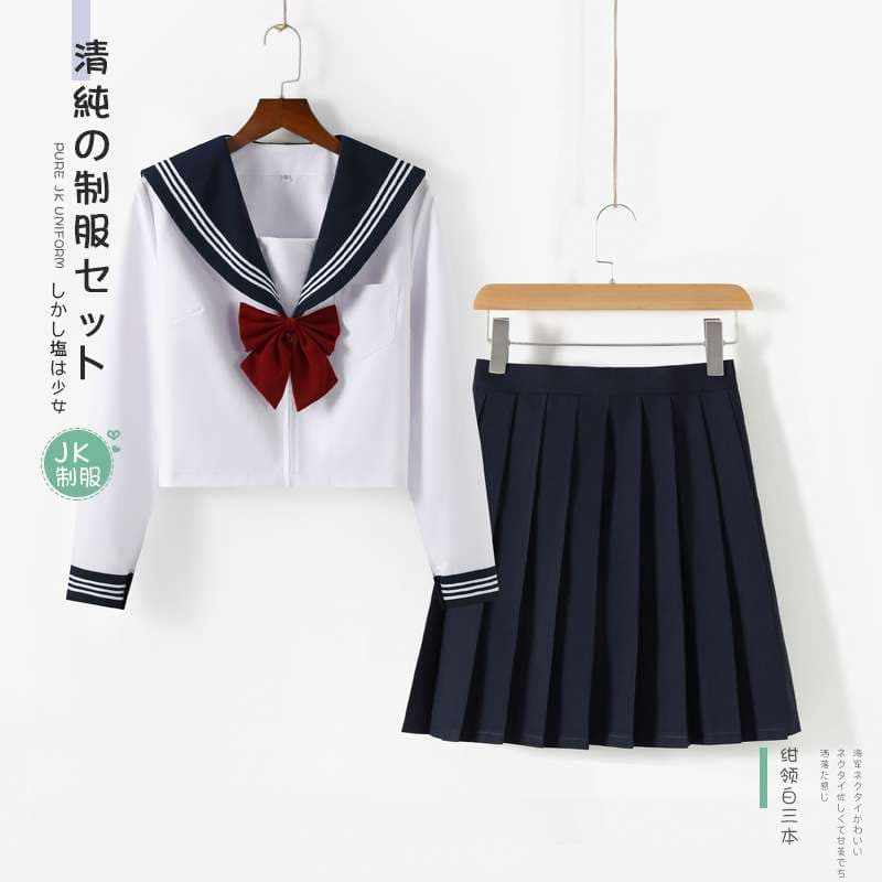 セーラー服 JK風 コスプレ衣装 夏冬2WAY