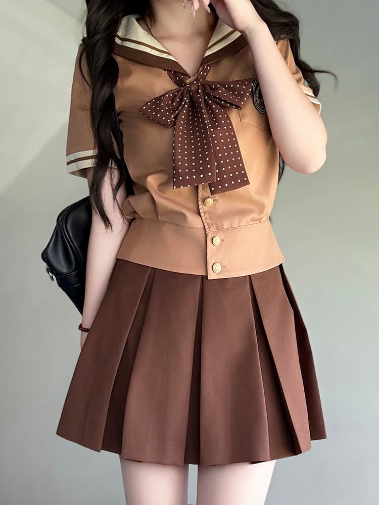 セーラー服 クラシカル水玉リボン