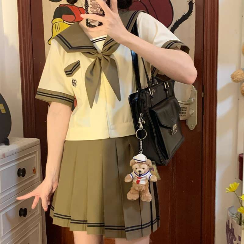 セーラー服 レトロ風 コスプレ3点セット
