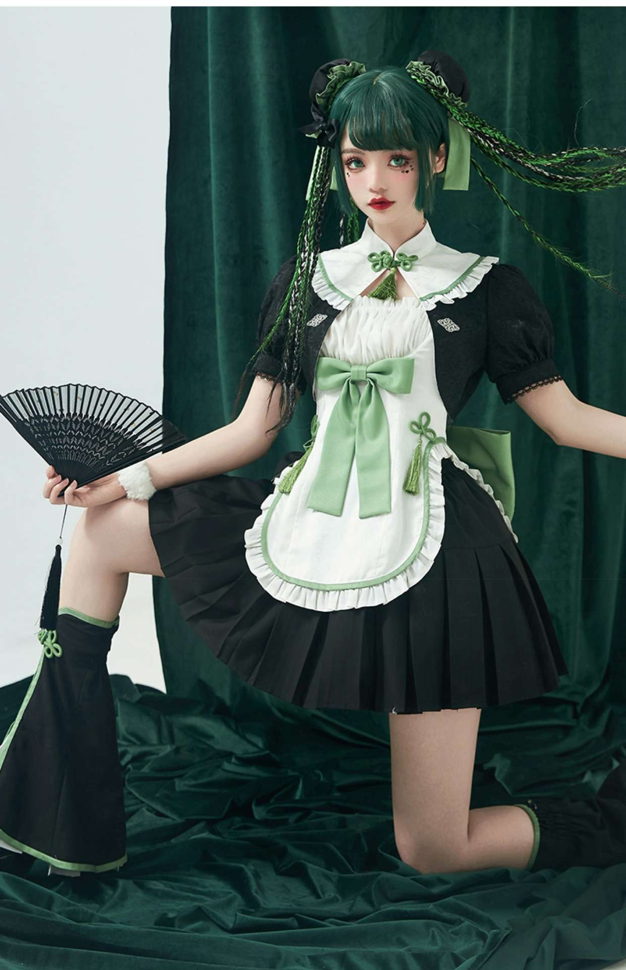 セーラー服 和風メイド風ロリータファッション衣装セット