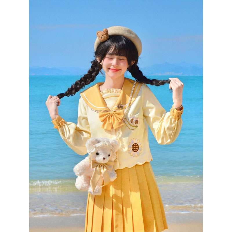 セーラー服 夏の海辺 ワンピース