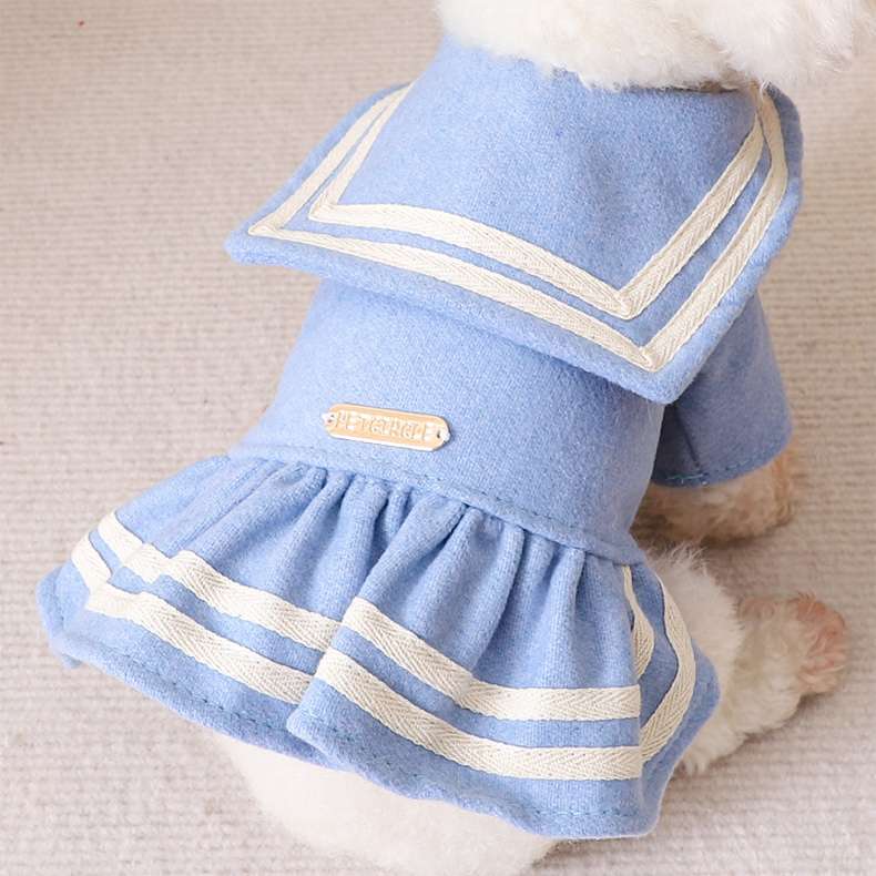 セーラー服 ふわもこセーラー風ペット服