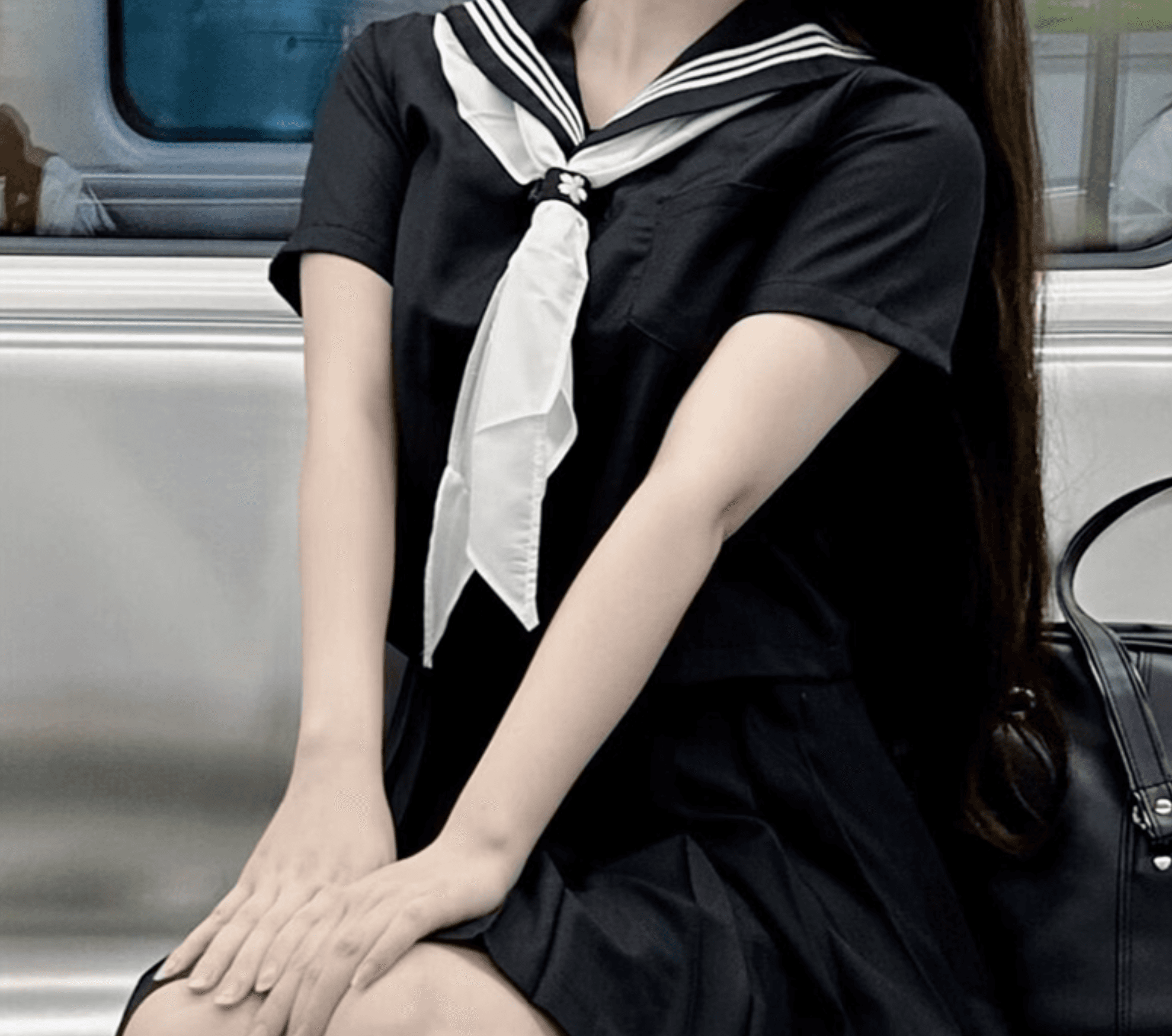 セーラー服 黒 スタイル 学生制服セット