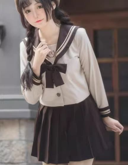 セーラー服 本格 学生 レトロな雰囲気を演出