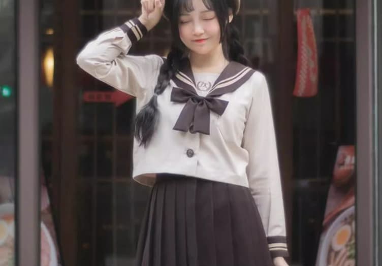 セーラー服 本格 学生 レトロな雰囲気を演出