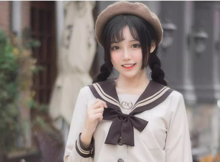 セーラー服 本格 学生 レトロな雰囲気を演出