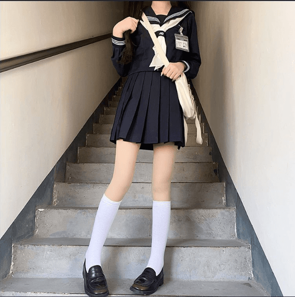 セーラー服 クラシック ネイビー&ホワイト