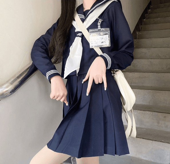 セーラー服 クラシック ネイビー&ホワイト