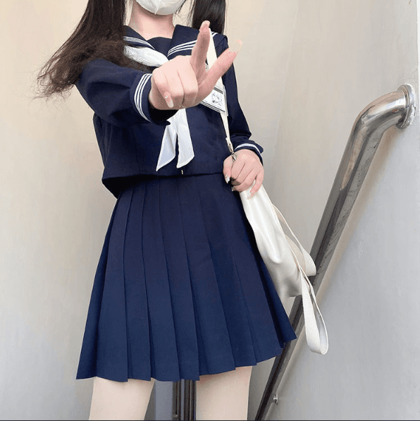 セーラー服 クラシック ネイビー&ホワイト