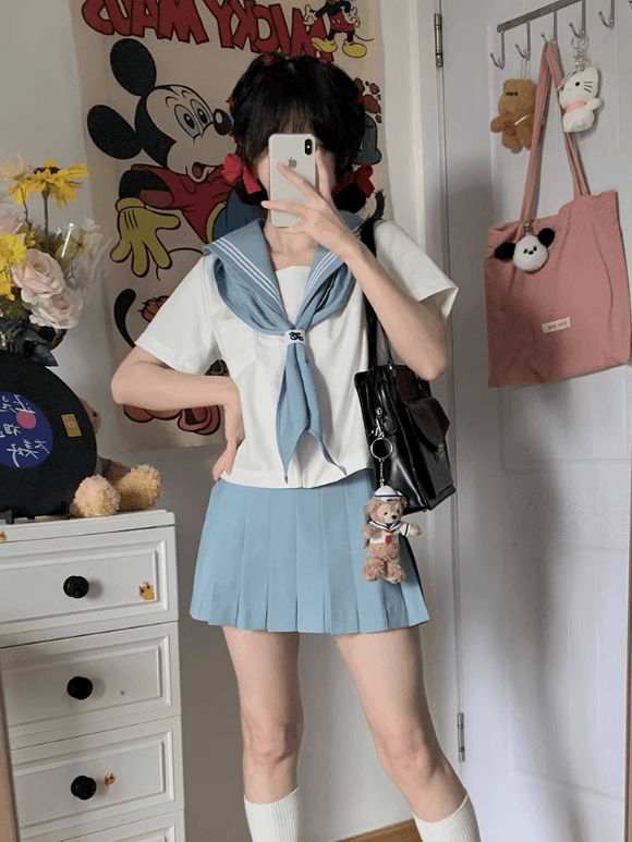 セーラー服 モダンセーラー風ワンピース
