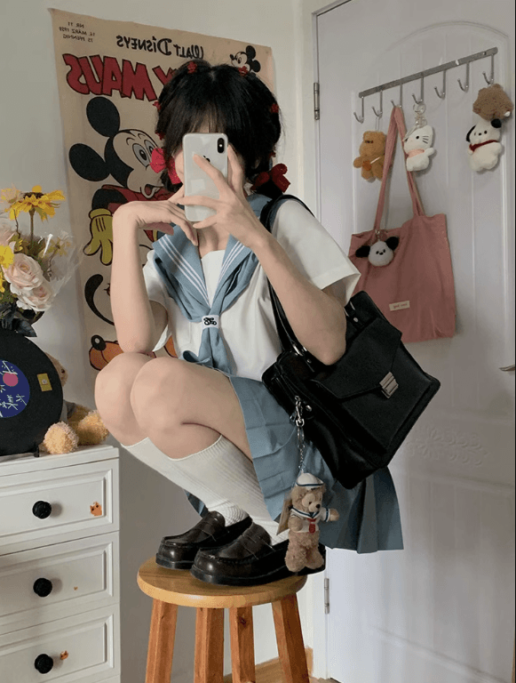 セーラー服 モダンセーラー風ワンピース