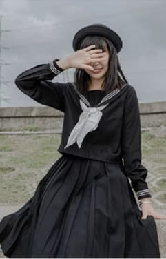 セーラー服 モダンセーラー 黒