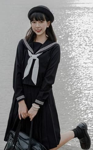 セーラー服 モダンセーラー 黒