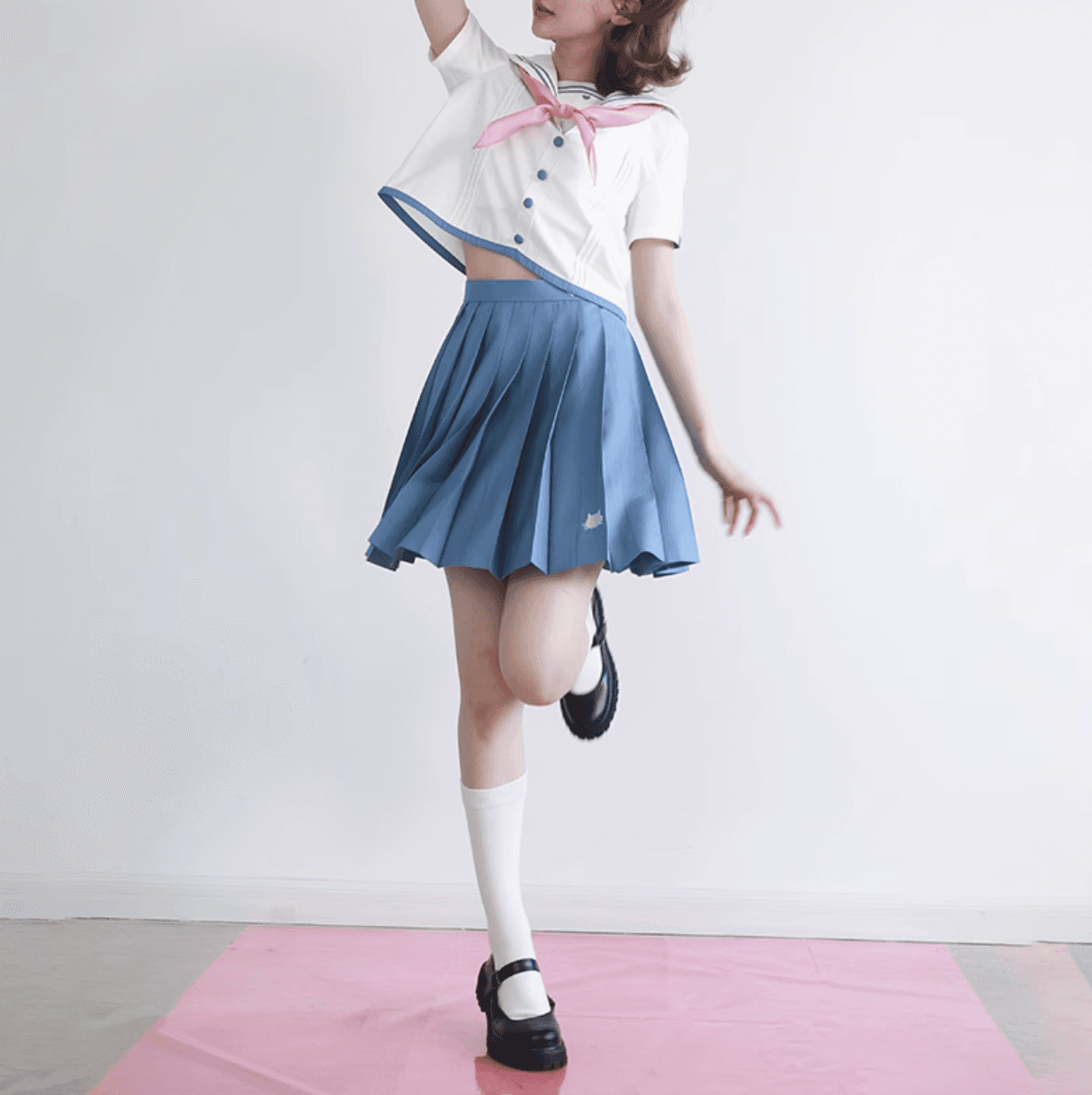 セーラー服 キュートな猫耳 ピンクスイート