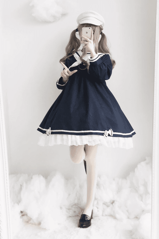 セーラー服 海の乙女セーラーワンピース