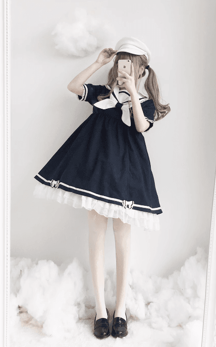 セーラー服 海の乙女セーラーワンピース