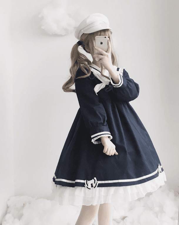 セーラー服 海の乙女セーラーワンピース