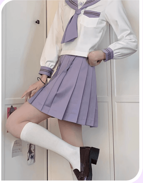 セーラー服 薄紫サマー セット