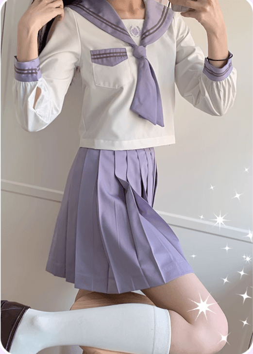 セーラー服 薄紫サマー セット