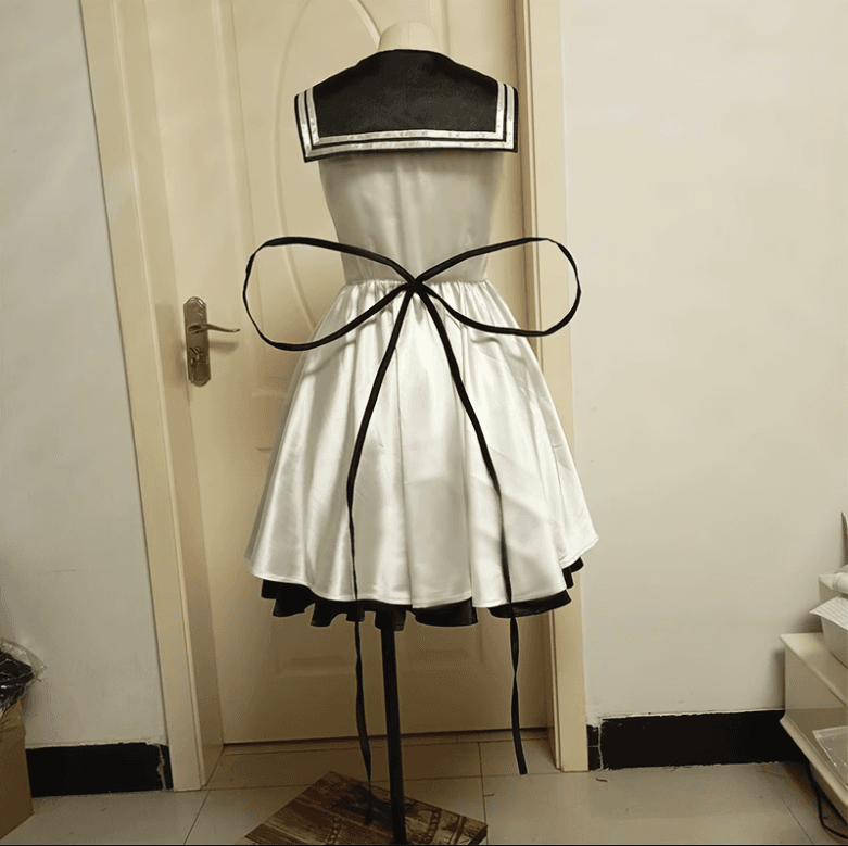セーラー服 アニメ風セーラーカラー 白黒ツートンワンピース