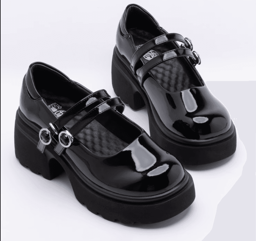 セーラー服 レトロモダン ダブルストラップシューズ