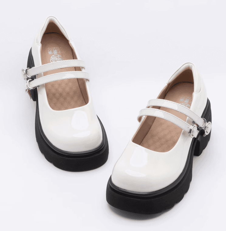 セーラー服 レトロモダン ダブルストラップシューズ