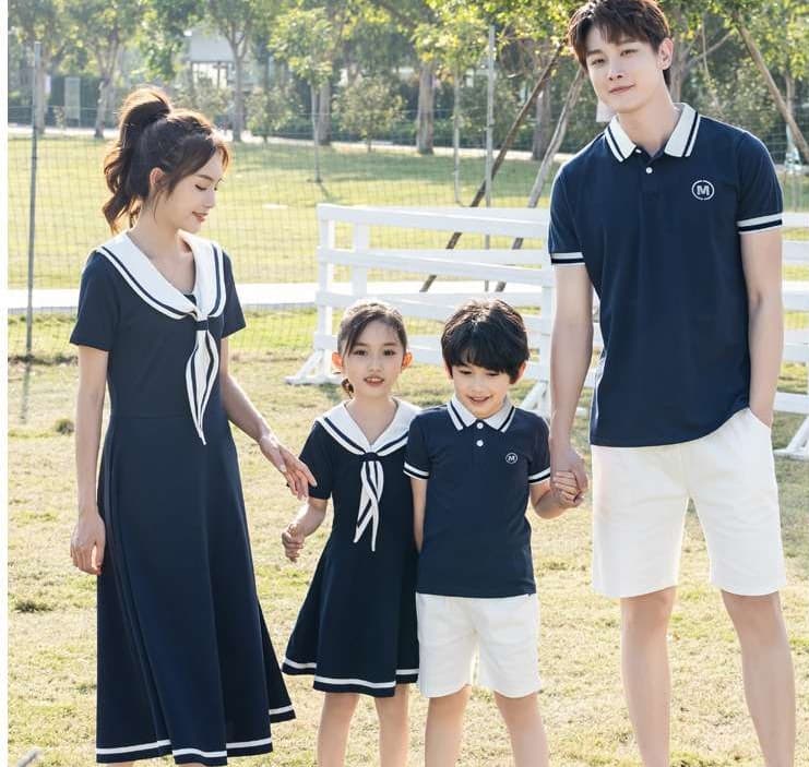セーラー服 親子ペアセーラーカラーワンピース