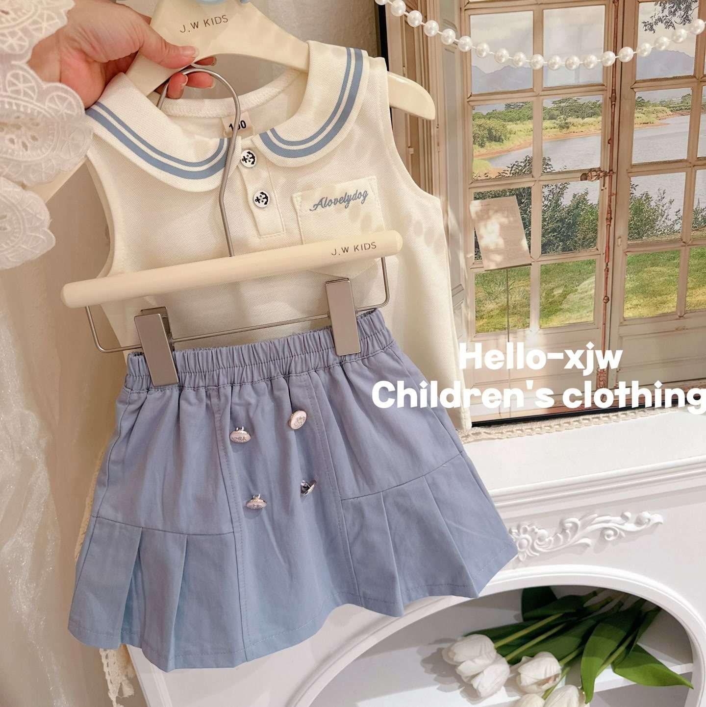 セーラー服 爽やかマリンセーラー風キッズセット