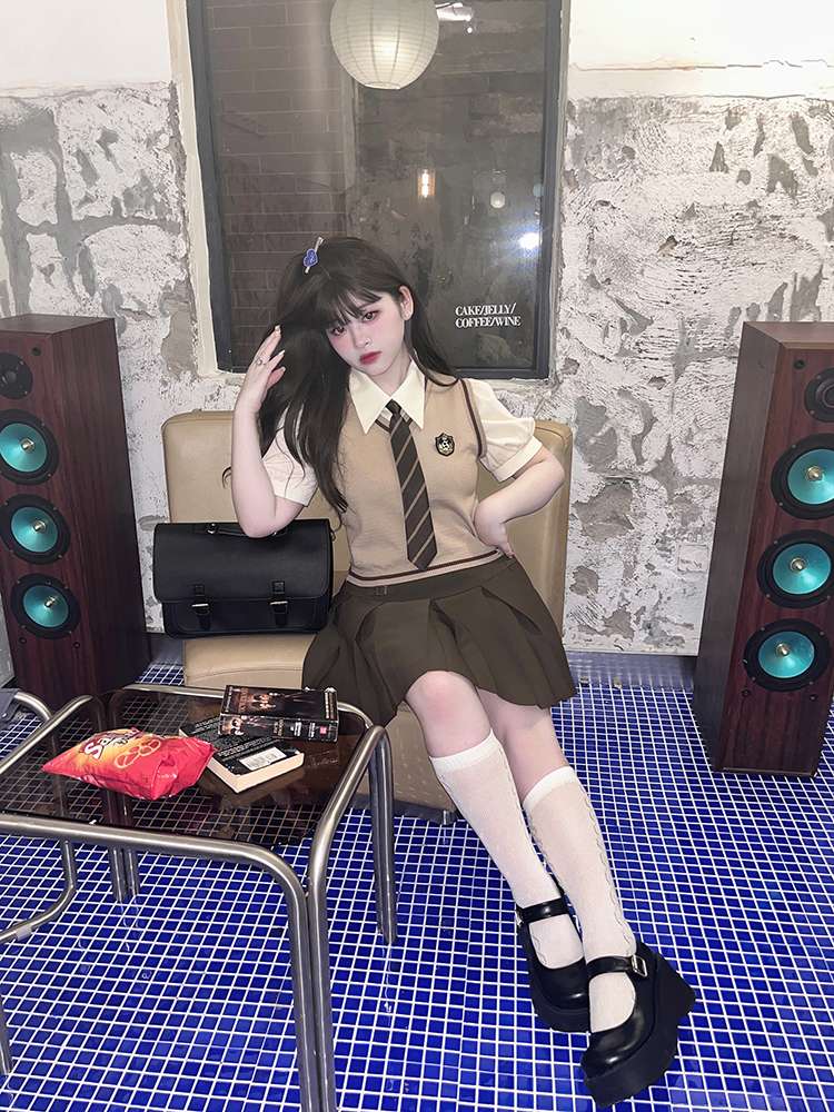セーラー服 学園風ベストスタイルセーラー制服