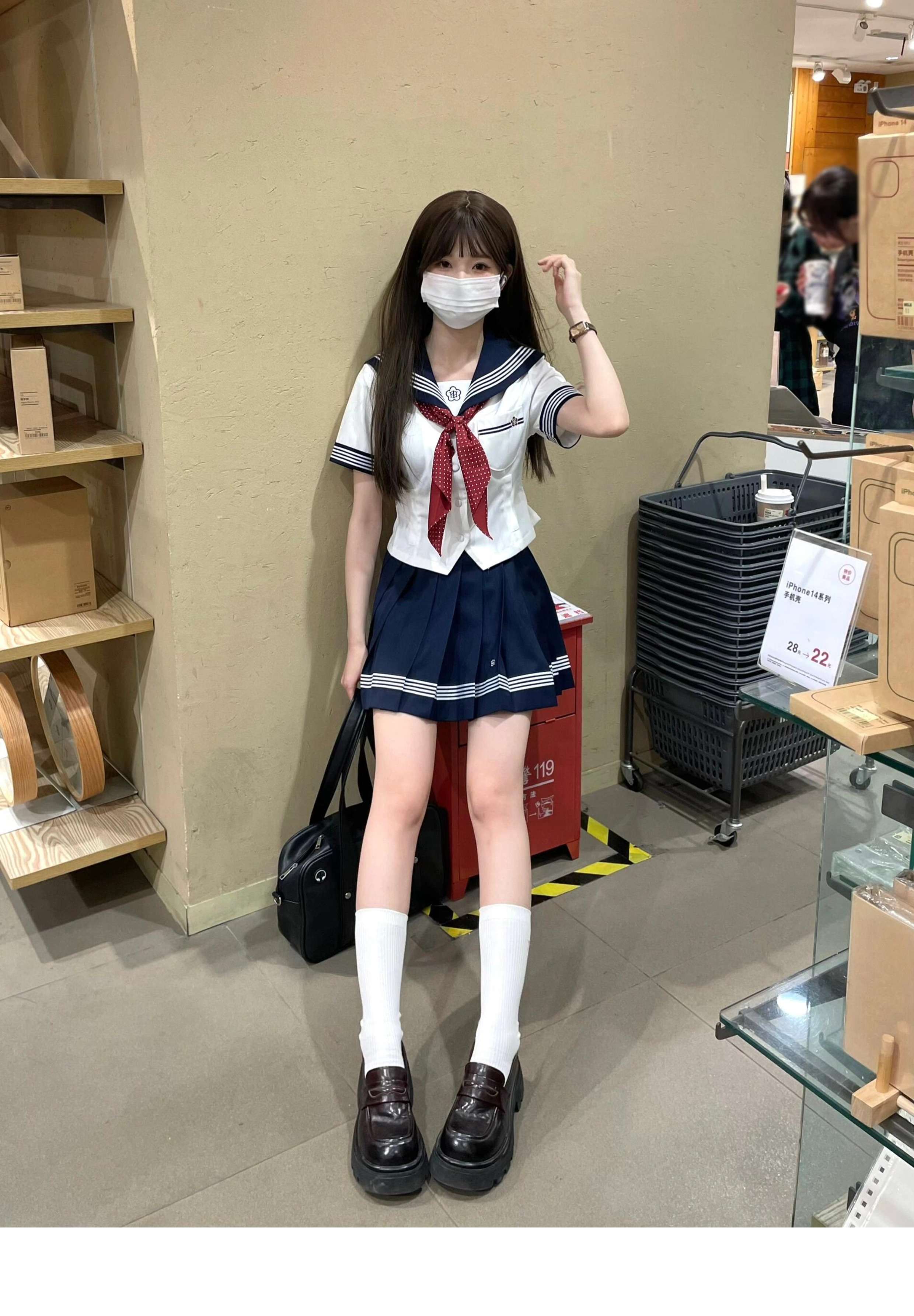 セーラー服 JK制服風セーラーブラウス