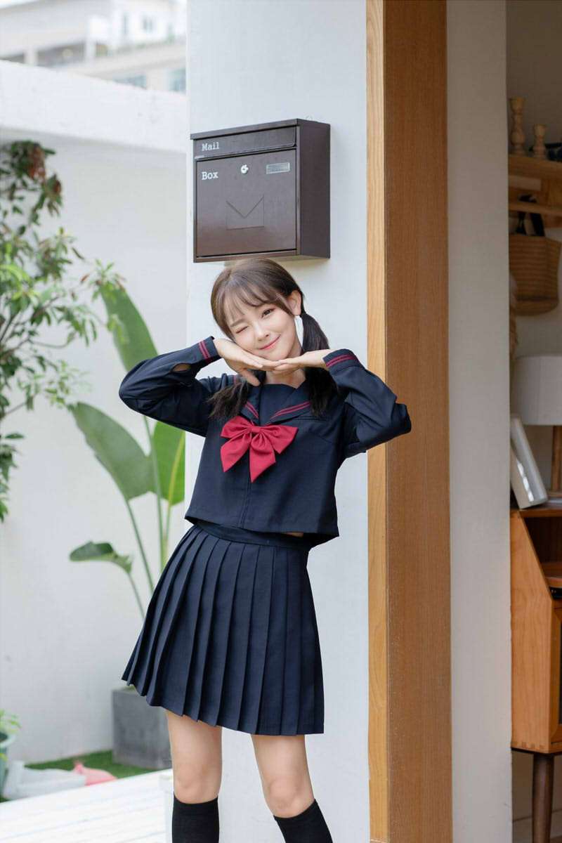 セーラー服 学生風レトロ 上下セット