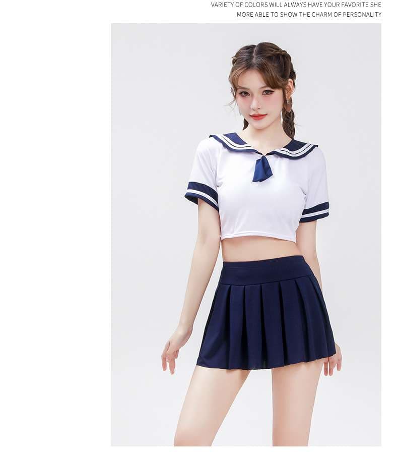 セーラー服 清楚系セーラー風コスプレ水着