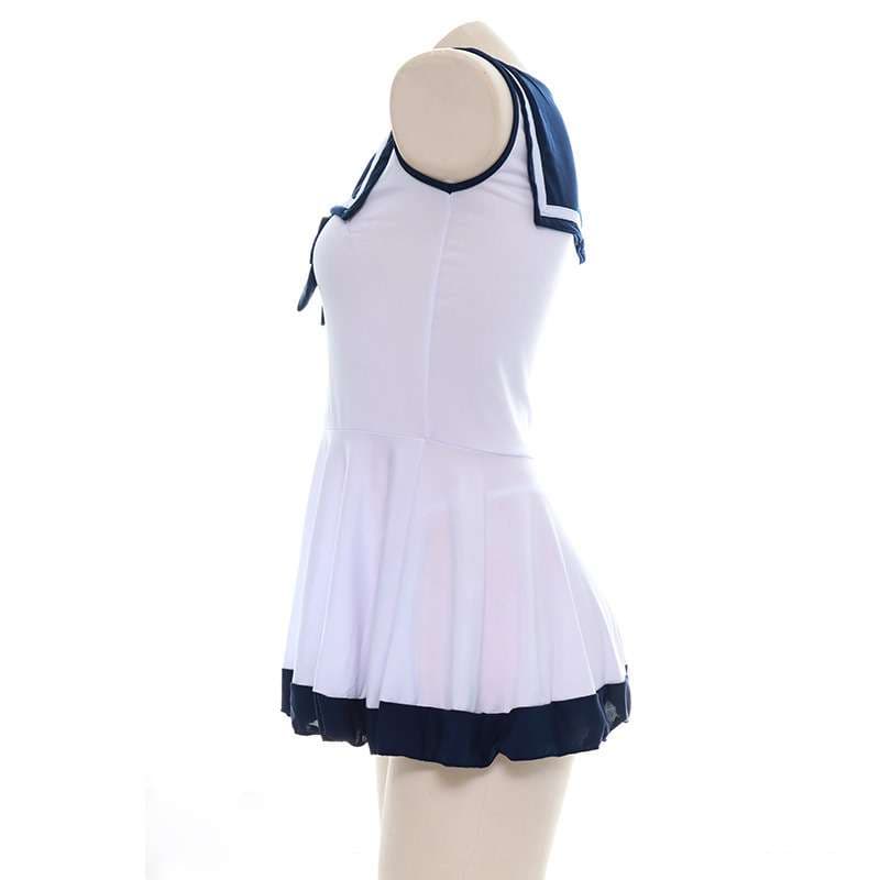 セーラー服 ネイビーセーラーカラー ミニワンピース