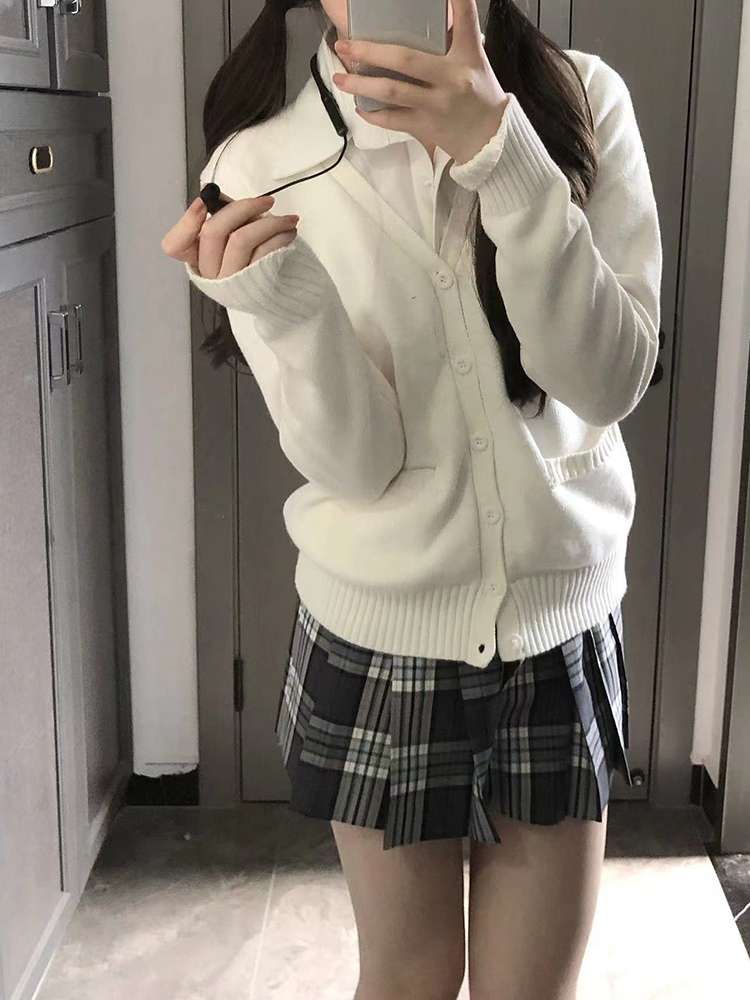 セーラー服 学生風カーディガン付き セット