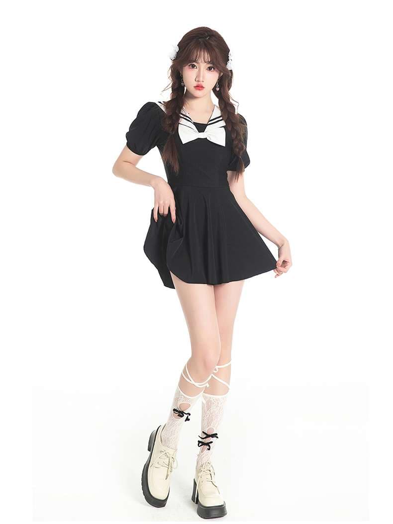セーラー服 大人可愛い セーラー風ワンピース