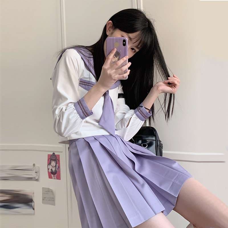 セーラー服 薄紫サマー セット