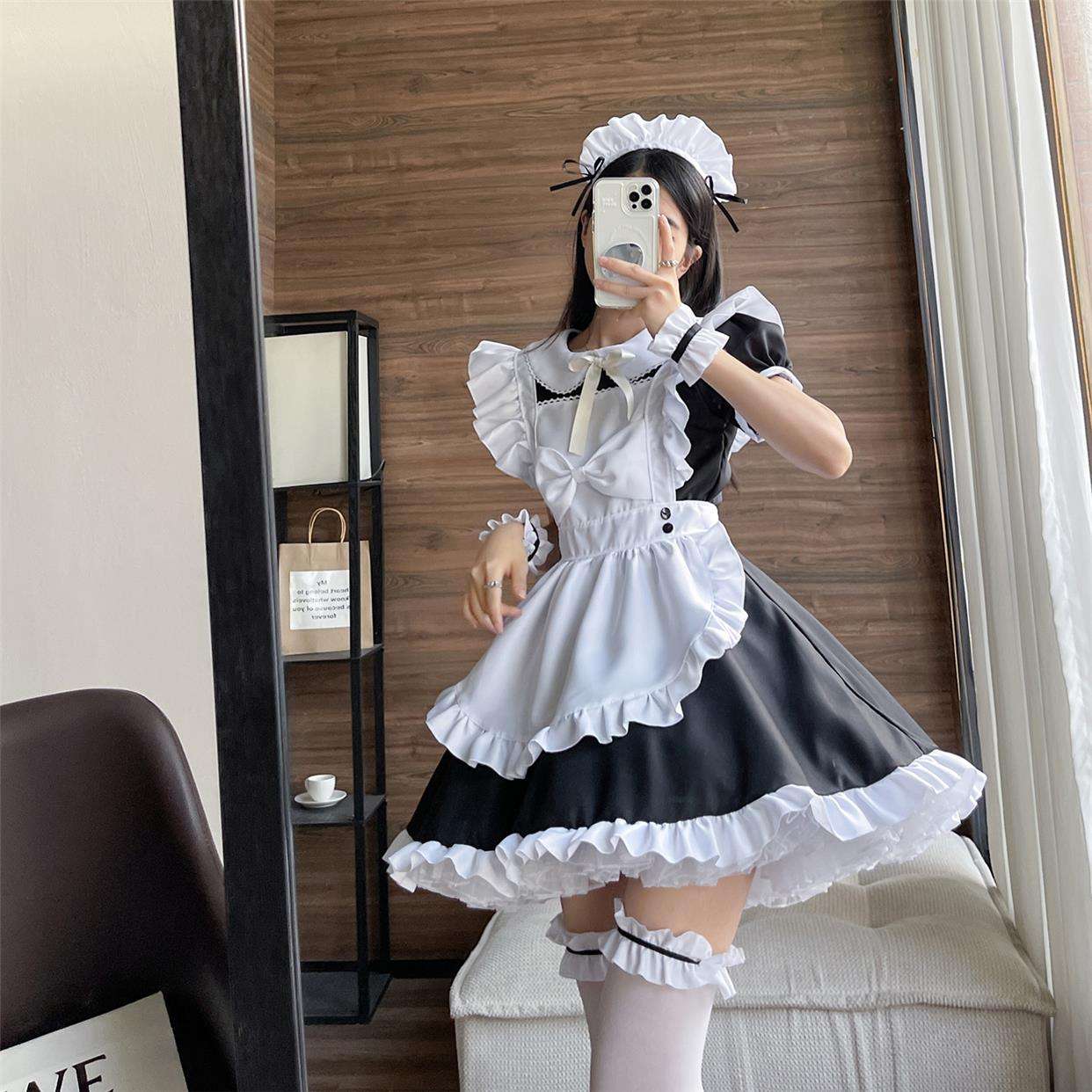 セーラー服 ふりふりメイド服コスチューム セット
