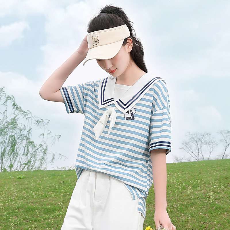 セーラー服 青春マリンルック セーラー風Tシャツ