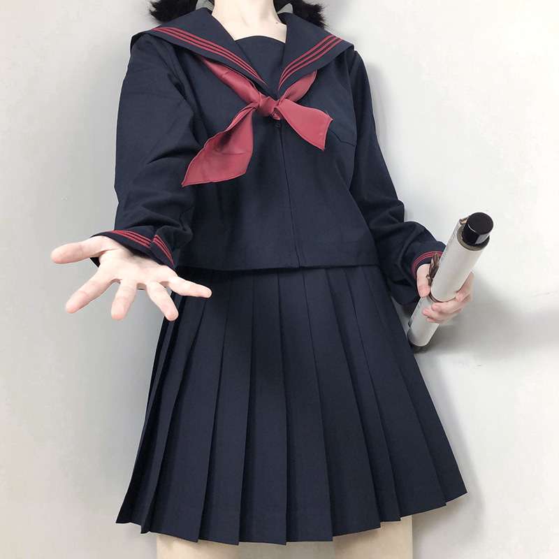 セーラー服 伝統的 リボン付き制服セット