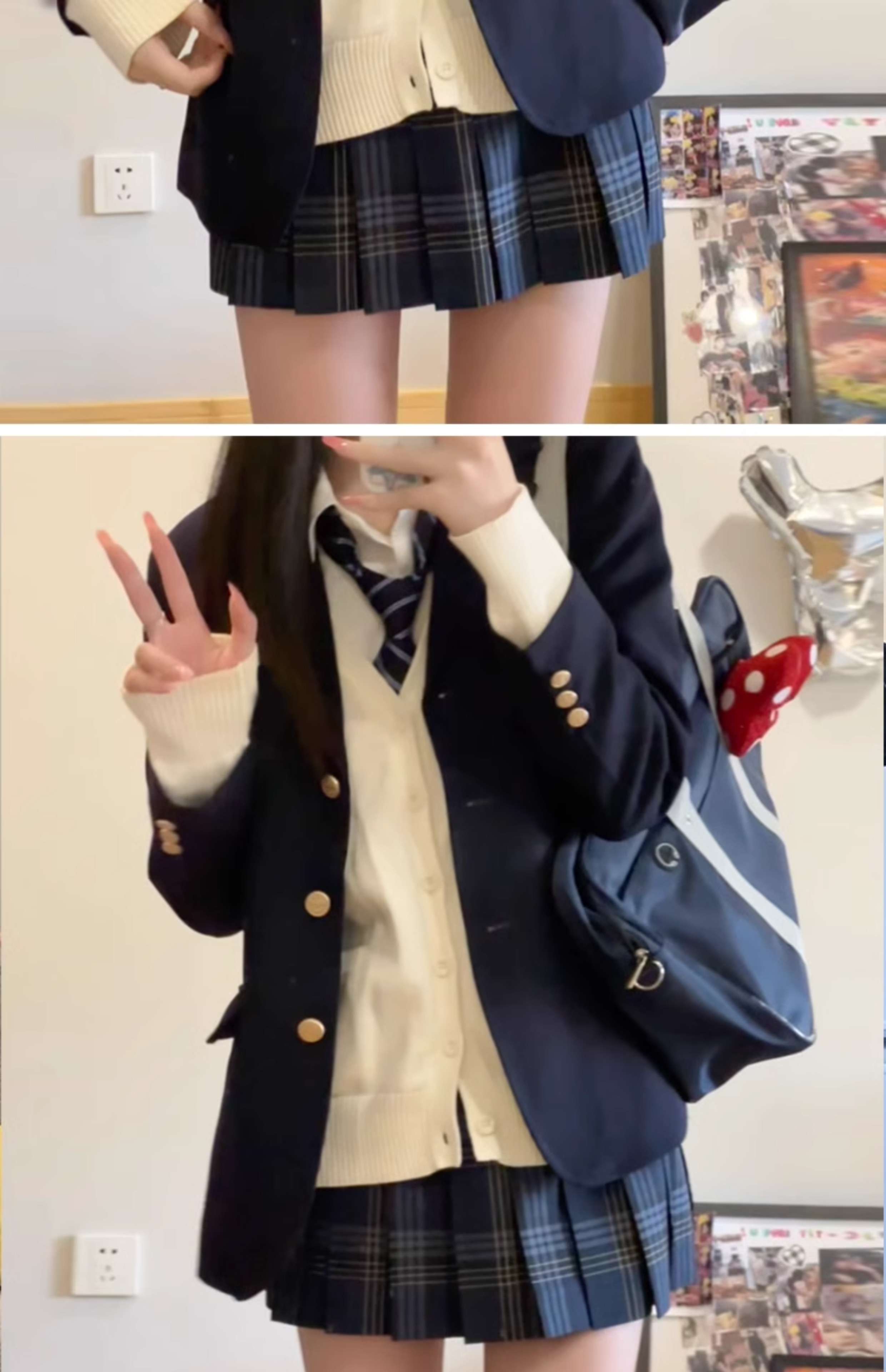 セーラー服 学生風クラシック制服ブレザー